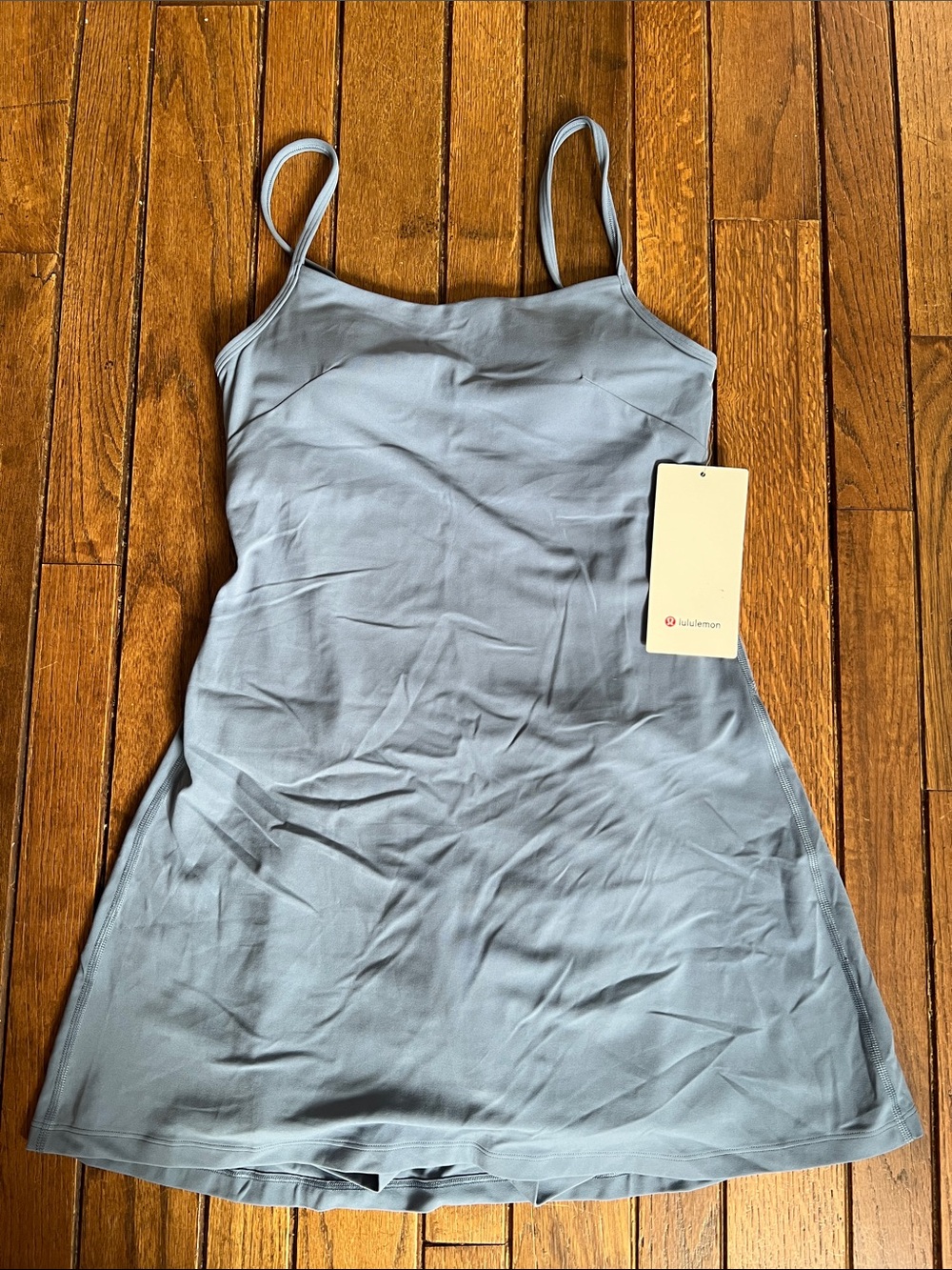 Lululemon Washed Denim Blue Align Dress Athletic Dress Size 6 NWT - Picture 3 of 9